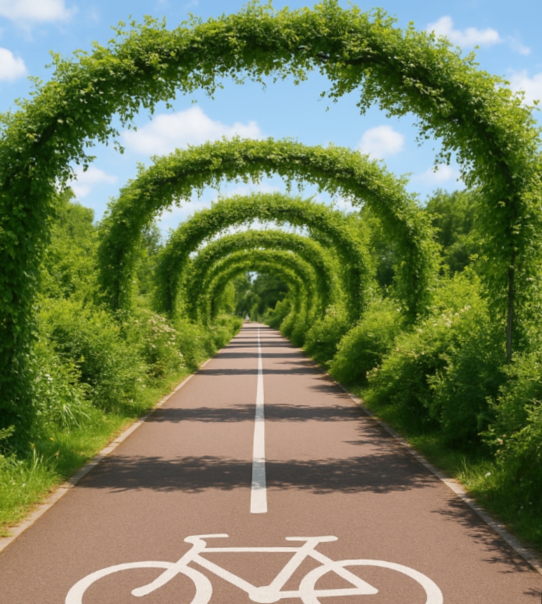 Image média: Végétaliser certains tronçons de pistes cyclables 